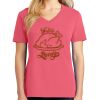 Cotton Women's V-neck Tee sing united test Thumbnail