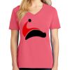 Cotton Women's V-neck Tee sing united test Thumbnail
