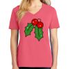 Cotton Women's V-neck Tee sing united test Thumbnail