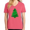 Cotton Women's V-neck Tee sing united test Thumbnail
