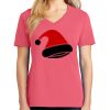 Cotton Women's V-neck Tee sing united test Thumbnail