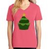 Cotton Women's V-neck Tee sing united test Thumbnail