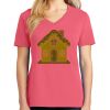 Cotton Women's V-neck Tee sing united test Thumbnail