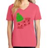 Cotton Women's V-neck Tee sing united test Thumbnail