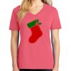 Cotton Women's V-neck Tee sing united test Thumbnail