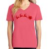 Cotton Women's V-neck Tee sing united test Thumbnail