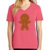 Cotton Women's V-neck Tee sing united test Thumbnail