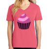 Cotton Women's V-neck Tee sing united test Thumbnail