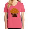 Cotton Women's V-neck Tee sing united test Thumbnail