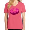 Cotton Women's V-neck Tee sing united test Thumbnail
