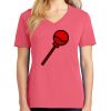 Cotton Women's V-neck Tee sing united test Thumbnail