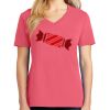 Cotton Women's V-neck Tee sing united test Thumbnail
