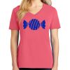 Cotton Women's V-neck Tee sing united test Thumbnail
