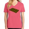 Cotton Women's V-neck Tee sing united test Thumbnail