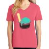 Cotton Women's V-neck Tee sing united test Thumbnail
