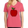 Cotton Women's V-neck Tee sing united test Thumbnail