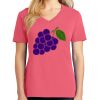 Cotton Women's V-neck Tee sing united test Thumbnail