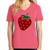 Cotton Women's V-neck Tee sing united test Thumbnail