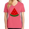 Cotton Women's V-neck Tee sing united test Thumbnail