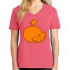 Cotton Women's V-neck Tee sing united test Thumbnail