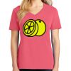 Cotton Women's V-neck Tee sing united test Thumbnail
