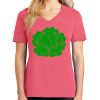 Cotton Women's V-neck Tee sing united test Thumbnail