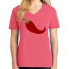 Cotton Women's V-neck Tee sing united test Thumbnail