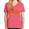 Cotton Women's V-neck Tee sing united test Thumbnail