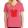 Cotton Women's V-neck Tee sing united test Thumbnail