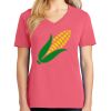 Cotton Women's V-neck Tee sing united test Thumbnail