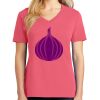 Cotton Women's V-neck Tee sing united test Thumbnail