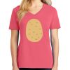 Cotton Women's V-neck Tee sing united test Thumbnail