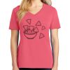 Cotton Women's V-neck Tee sing united test Thumbnail
