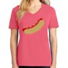 Cotton Women's V-neck Tee sing united test Thumbnail