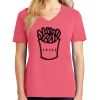 Cotton Women's V-neck Tee sing united test Thumbnail