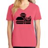 Cotton Women's V-neck Tee sing united test Thumbnail