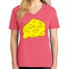Cotton Women's V-neck Tee sing united test Thumbnail