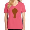 Cotton Women's V-neck Tee sing united test Thumbnail