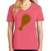 Cotton Women's V-neck Tee sing united test Thumbnail