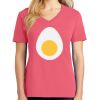 Cotton Women's V-neck Tee sing united test Thumbnail