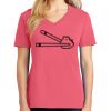 Cotton Women's V-neck Tee sing united test Thumbnail