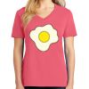 Cotton Women's V-neck Tee sing united test Thumbnail