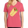 Cotton Women's V-neck Tee sing united test Thumbnail