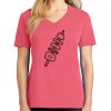Cotton Women's V-neck Tee sing united test Thumbnail