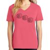Cotton Women's V-neck Tee sing united test Thumbnail