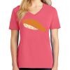 Cotton Women's V-neck Tee sing united test Thumbnail