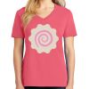 Cotton Women's V-neck Tee sing united test Thumbnail