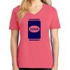 Cotton Women's V-neck Tee sing united test Thumbnail