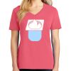 Cotton Women's V-neck Tee sing united test Thumbnail