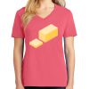 Cotton Women's V-neck Tee sing united test Thumbnail